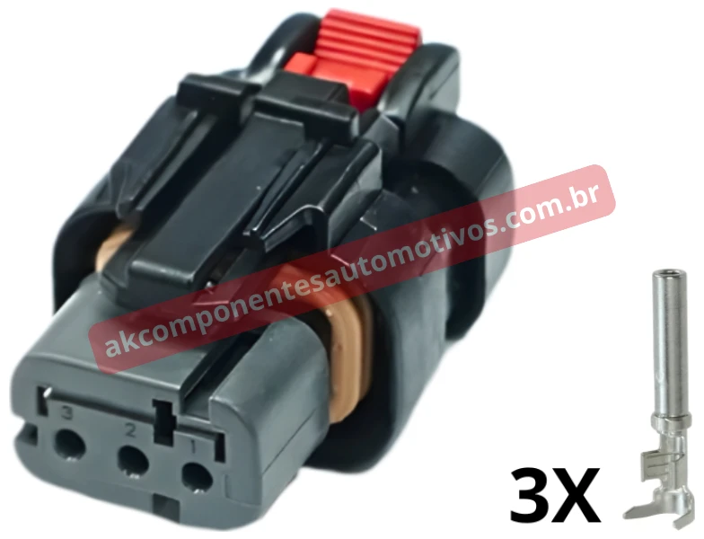 Conector AMPSEAL Cinza