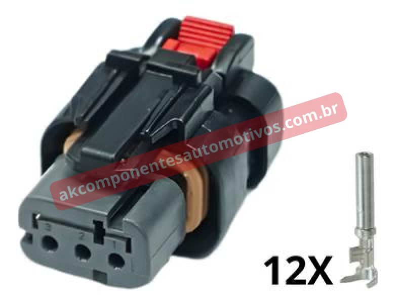 Conector AMPSEAL Cinza