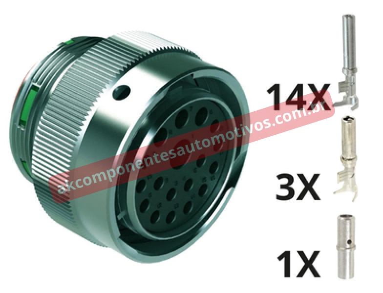 Conector AHDM06-24-18S