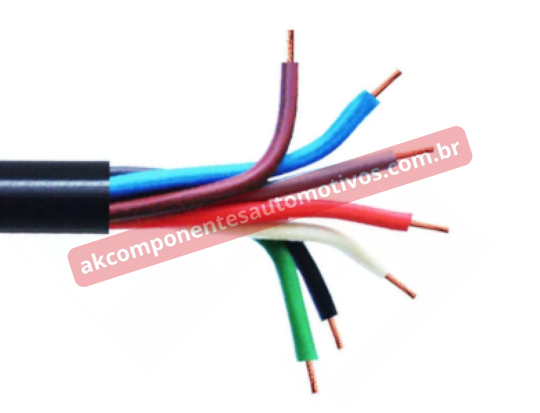 CABO PP - 7 vias 1,0 mm